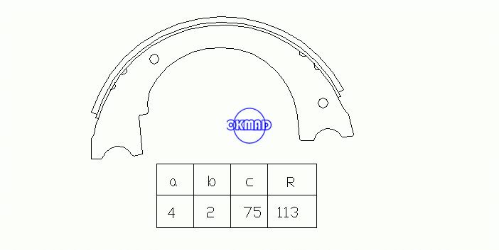 DODGE MD FORD MD School Bus Chassis Drum Brake shoes FMSI:2086-S646 OEM:D3HZ2648B, OK-BS249R
